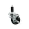 Service Caster 3'' SS Phenolic Swivel 1-1/4'' Expanding Stem Caster with Brake SCC-SSEX20S314-PHS-TLB-114 - alternate 1